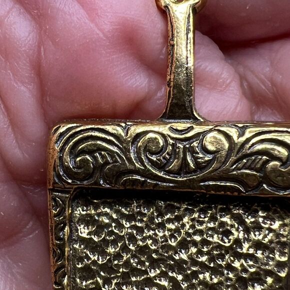 Signed Robert ZENTALL Vintage Crumb Catcher Dust Pan BROOCH Pin Costume Jewelry - Picture 3 of 6